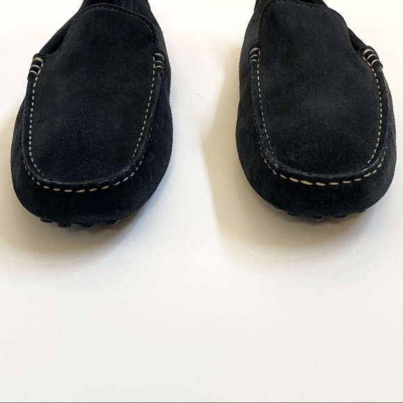 TOD’S Gommino black suede leather slip on driving slippers shoes loafers - Picture 6 of 13